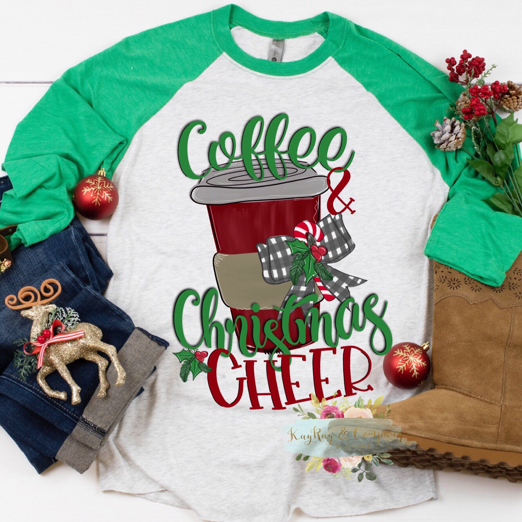 Coffee and Christmas Cheer T-shirt