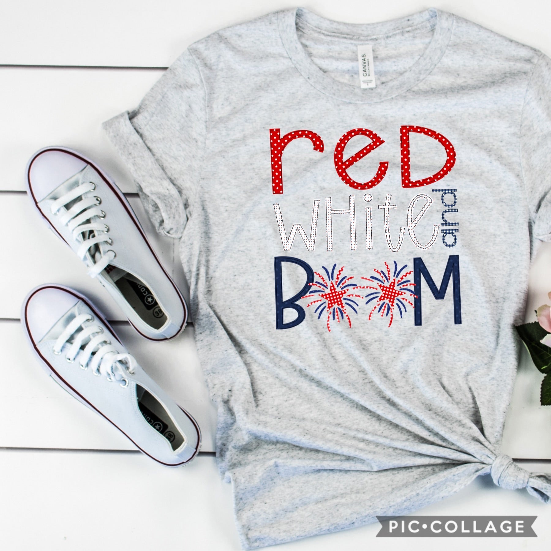 Red white and boom T-shirt