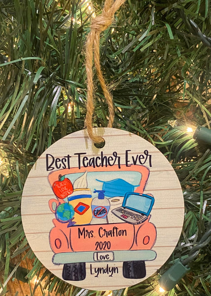 Best Teacher Ever 2021 ornament