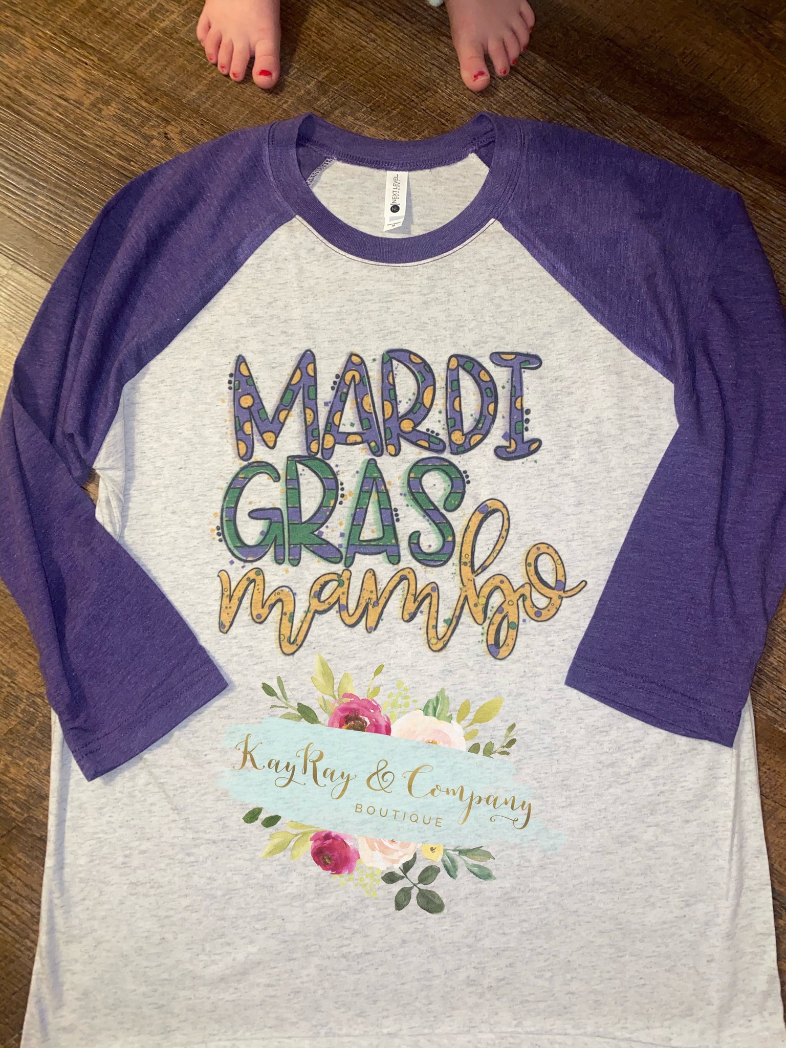 Mardi Gras Mambo Raglan T-shirt