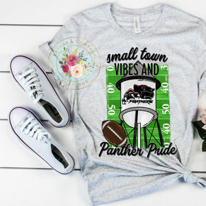 Small town vibes and panther pride T-shirt