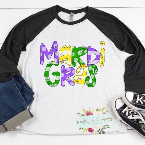 Mardi Gras Raglan T-shirt