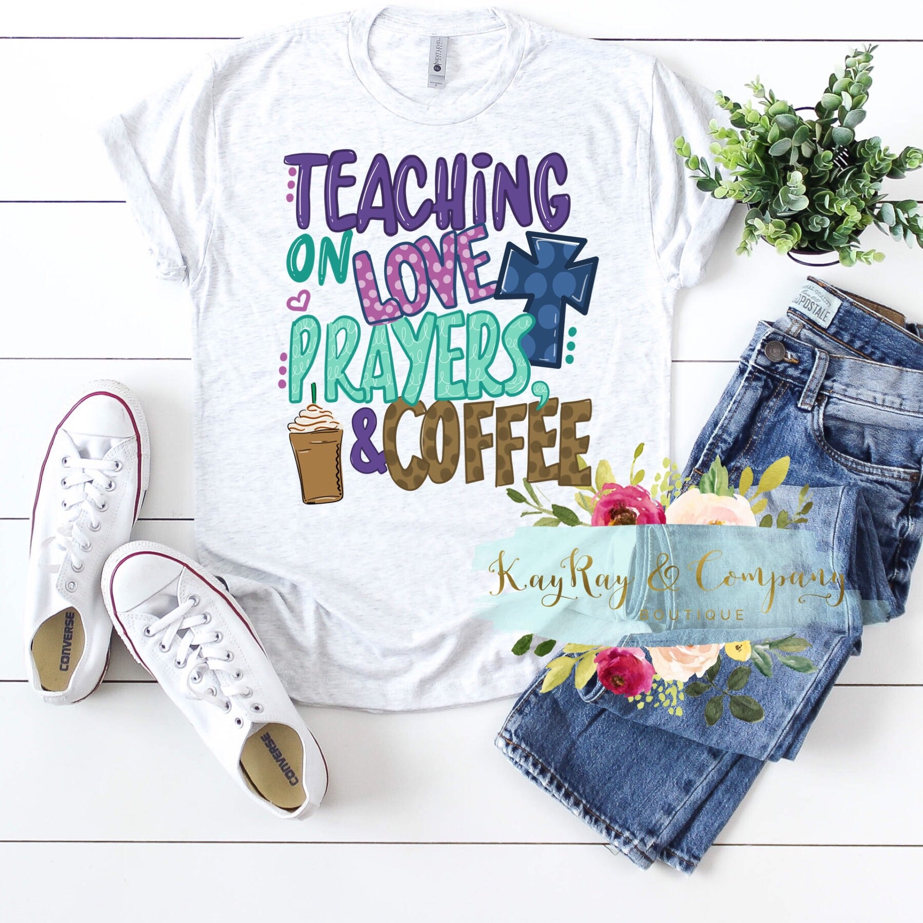 Teaching on love, prayers & coffee T-shirt