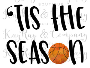 Tis the season basketball sublimation Transfer