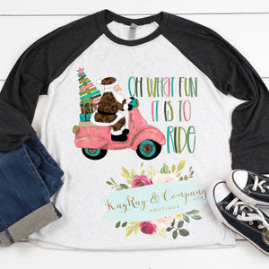 Oh what fun it is to Ride Santa T-shirt