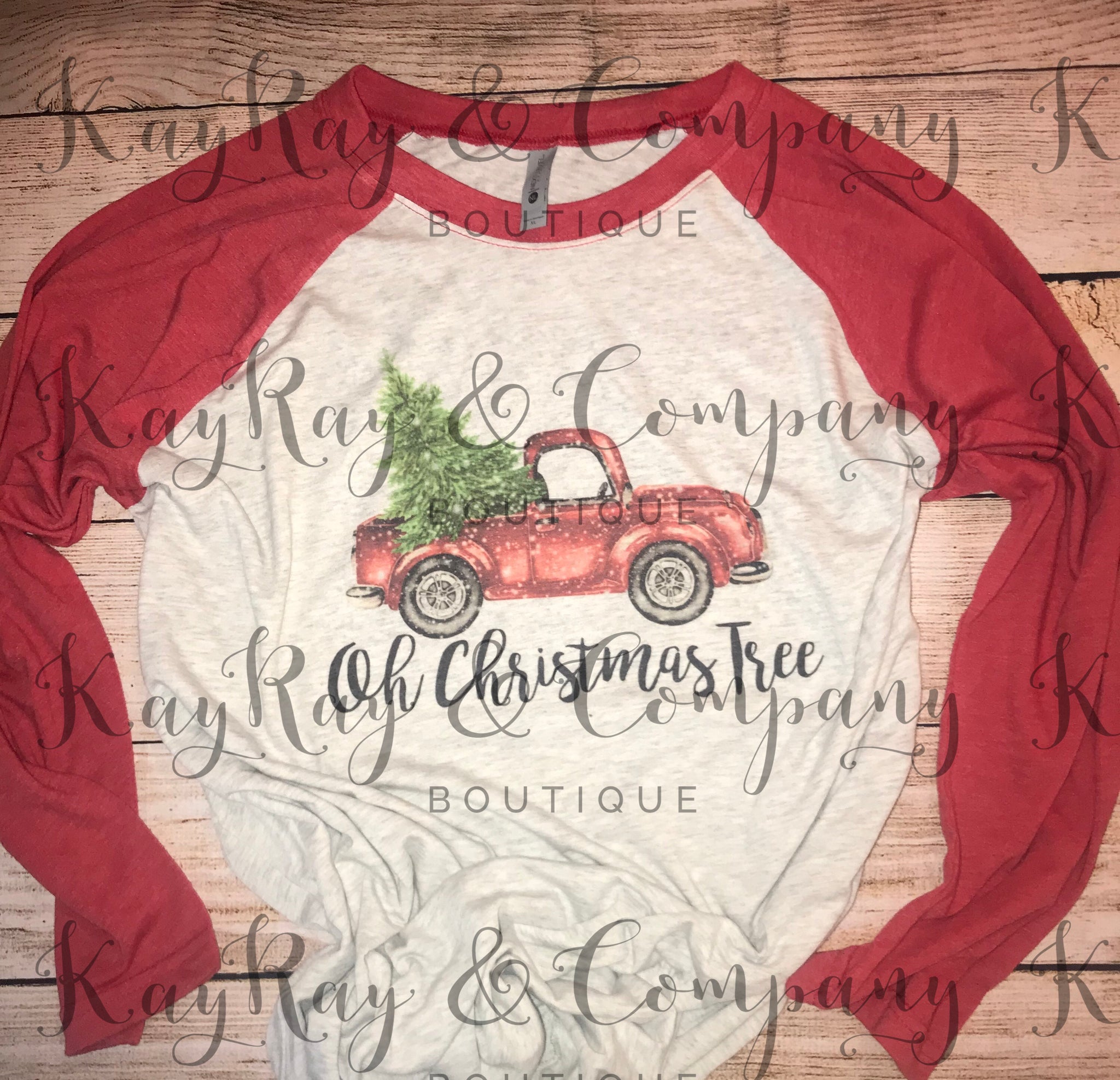 Oh Christmas Tree Raglan shirt