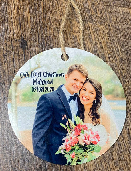 Wedding custom picture ornaments
