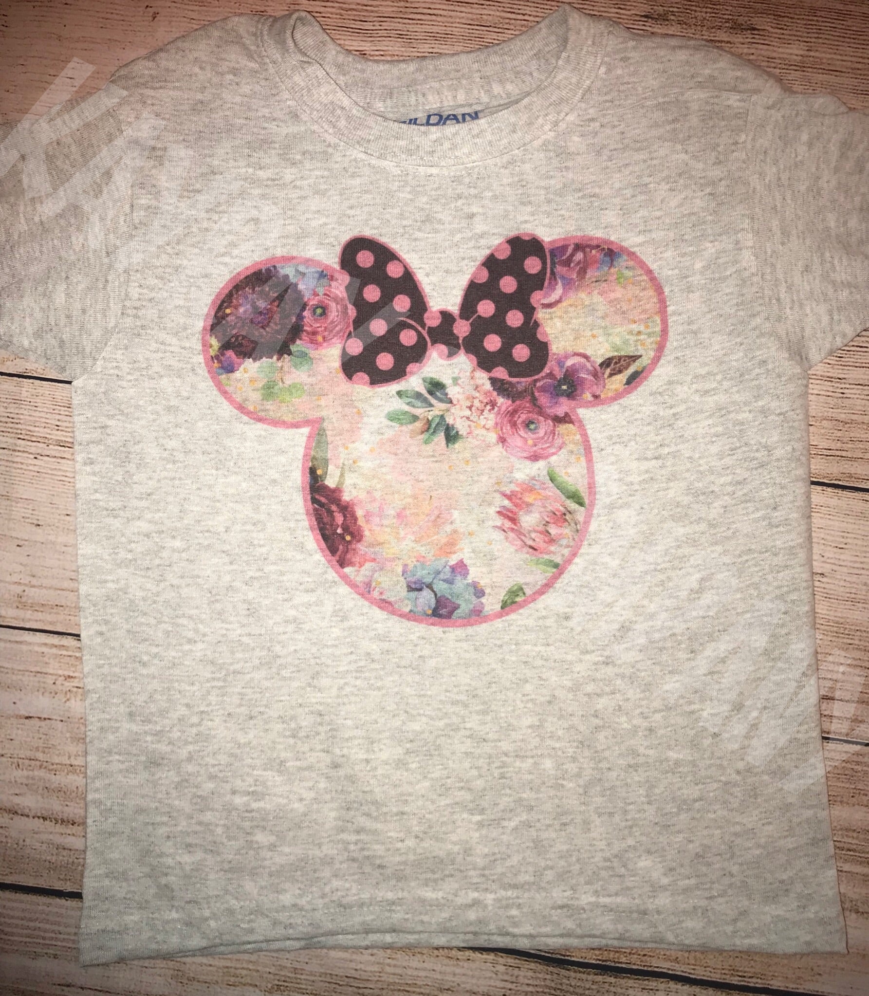 Kids Youth Mickey floral design T-shirt