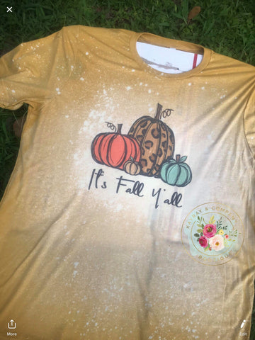 It’s Fall Y’all Bleach Style T-shirt