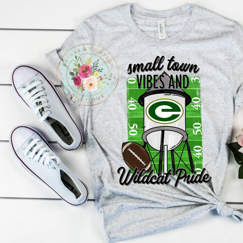 Small town vibes and wildcat pride T-shirt