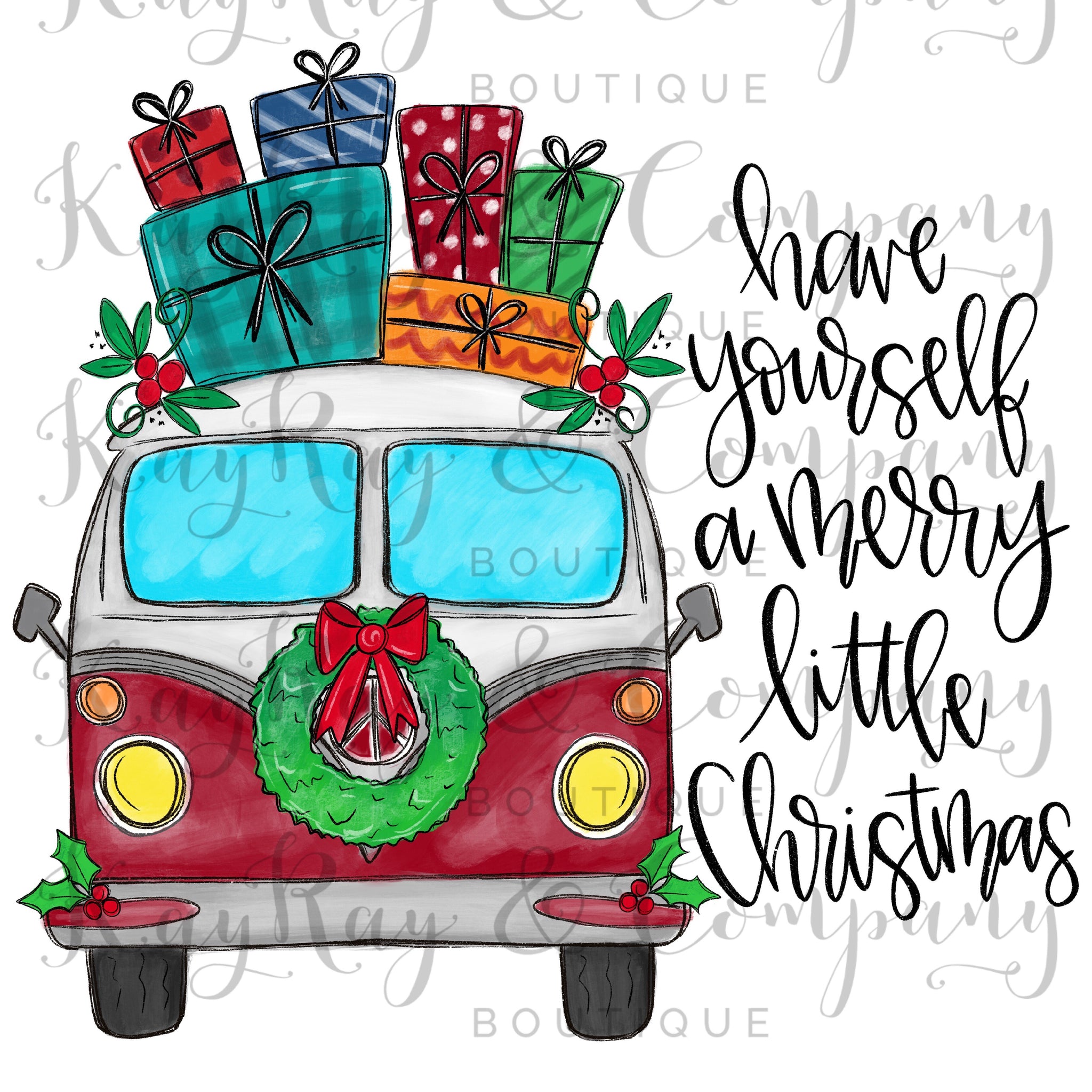 Have yourself a merry little Christmas van sublimation Transfer