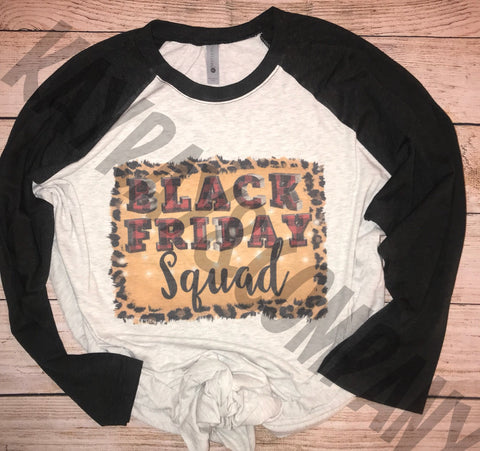 Black Friday Squad Raglan Shirt