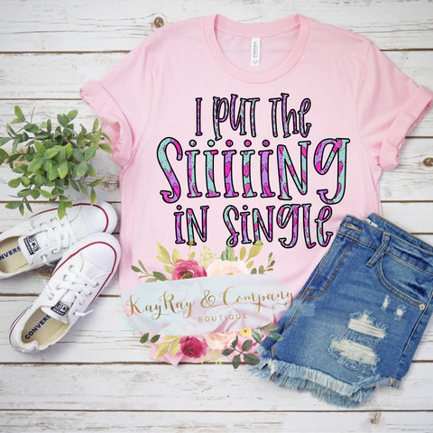 I put the siiiiiing in single Raglan T-shirt