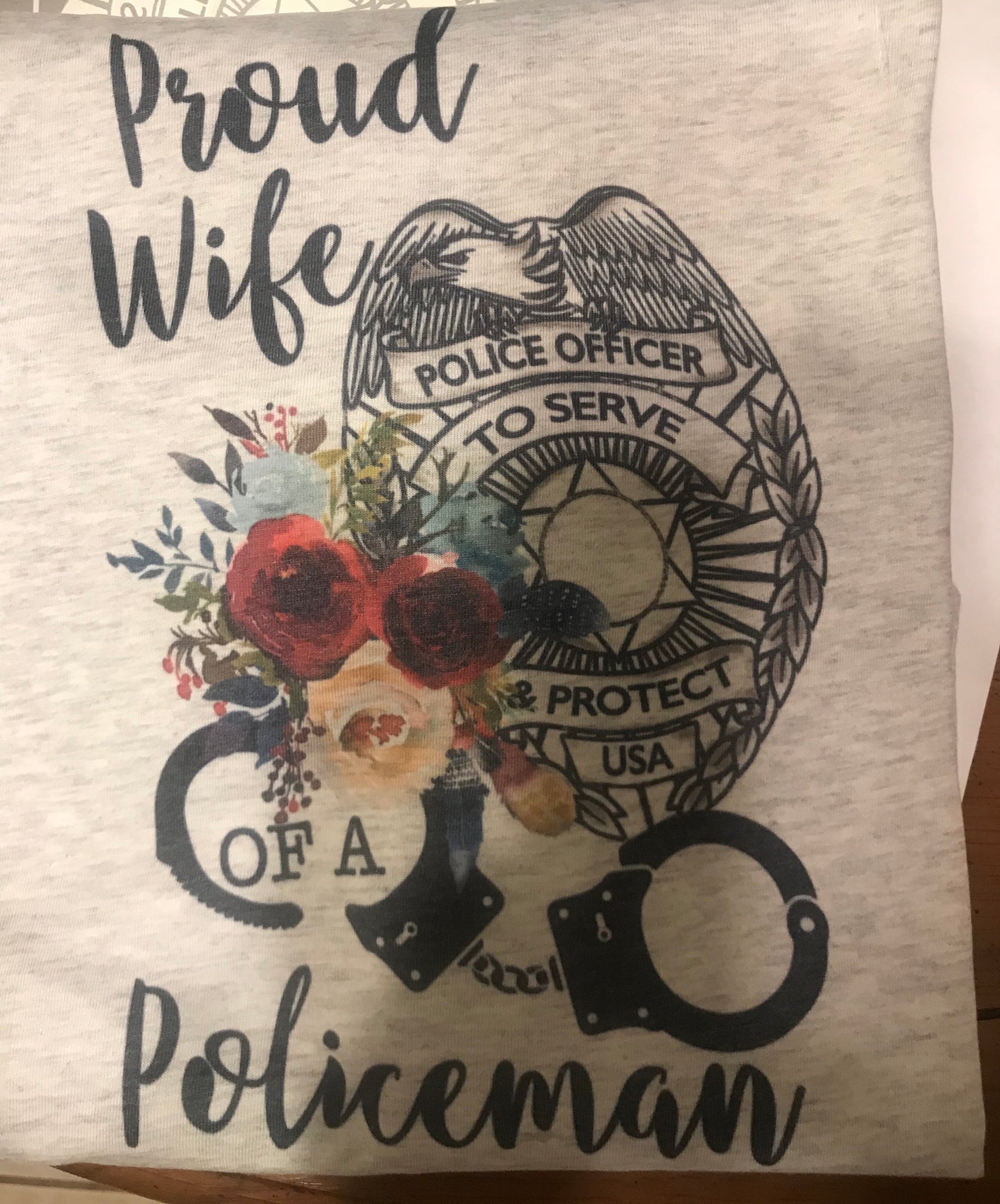 Police wife T-shirt