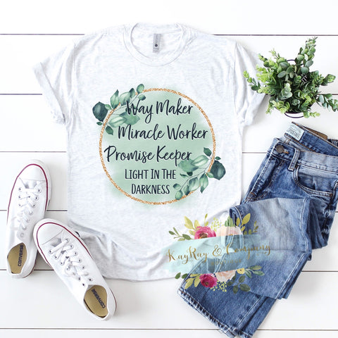 Way maker miracle worker promise keeper tshirt