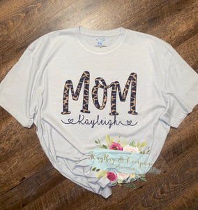 Mother’s Day leopard custom T-shirt