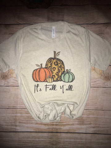 It’s Fall Y’all oatmeal  Shirt
