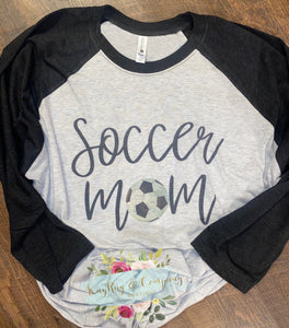 Soccer Mom Raglan T-shirt